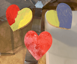 Wonder Mom Box activity output with colorful craft pieces and tools